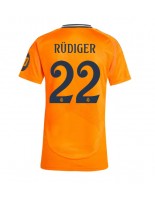 Real Madrid Antonio Rudiger #22 Vieraspaita Naisten 2024-25 Lyhythihainen